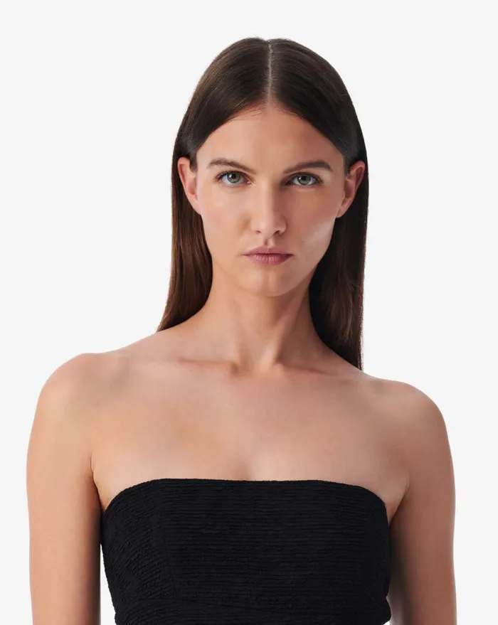IRO ISIDARA LONG FITTED BACKLESS DRESS Black Women Dresses