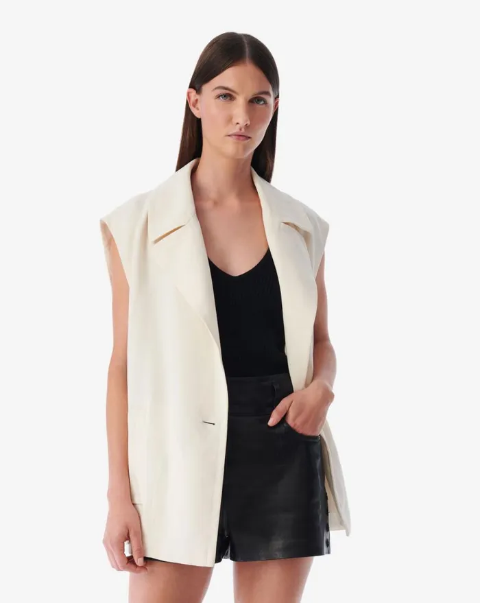 IRO KARINE SLEEVELESS SUIT JACKET Black Women Jackets and Coats
