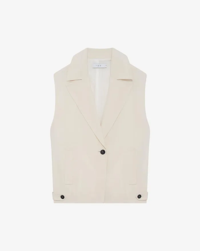 IRO KARINE SLEEVELESS SUIT JACKET Black Women Jackets and Coats