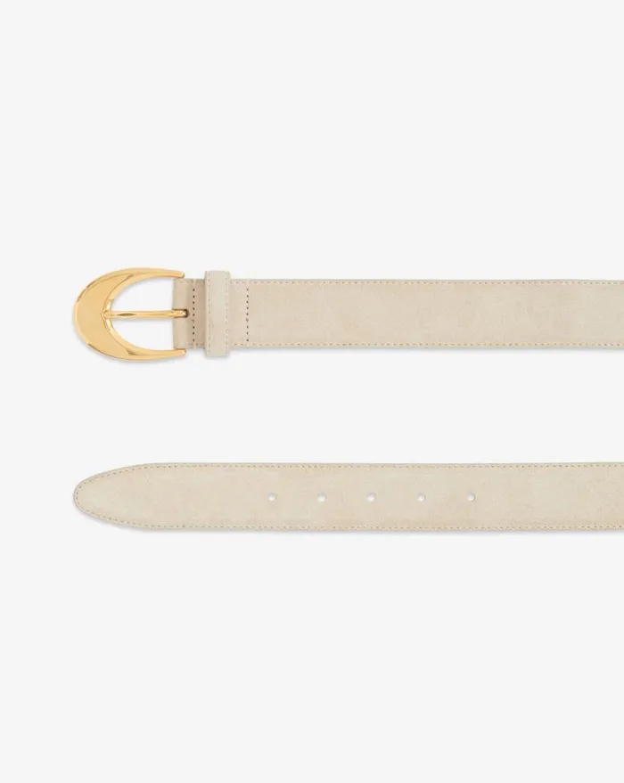IRO LORA SUEDE LEATHER BELT Sand Women Belts