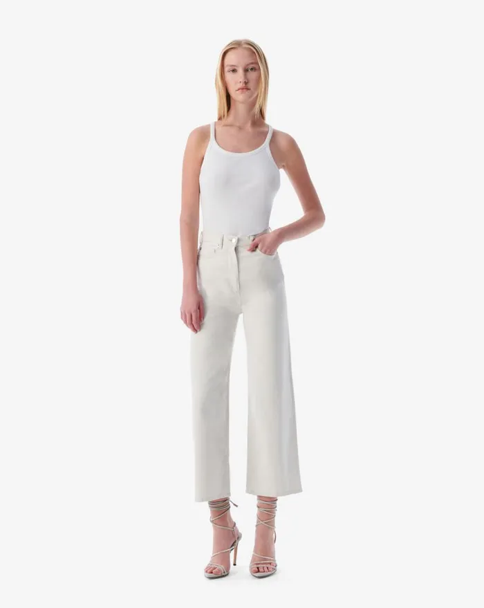 IRO MARTINE HIGHWAISTED CROPPED JEANS Beige Natural White Women Jeans