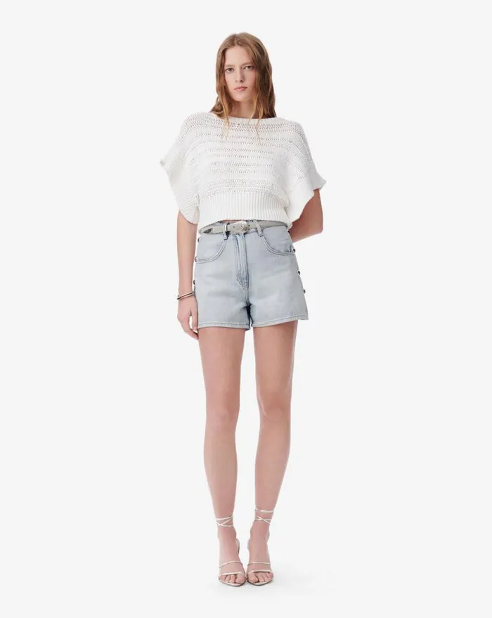 IRO OUZNA CROCHET SWEATER Black Women Knits