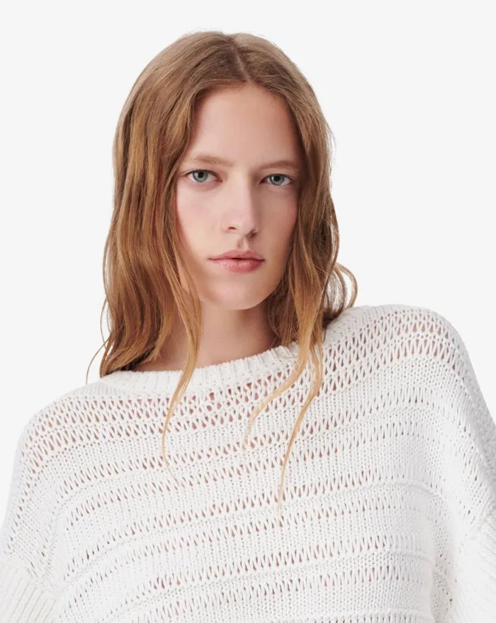 IRO OUZNA CROCHET SWEATER Black Women Knits