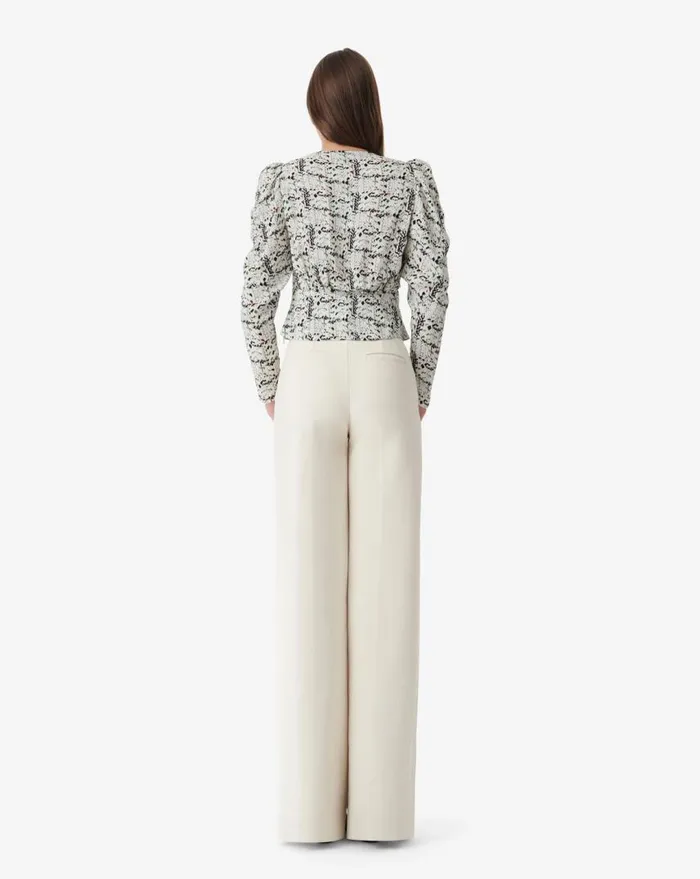 IRO RALU SILK PRINT TOP Multico White Women Tops and Shirts