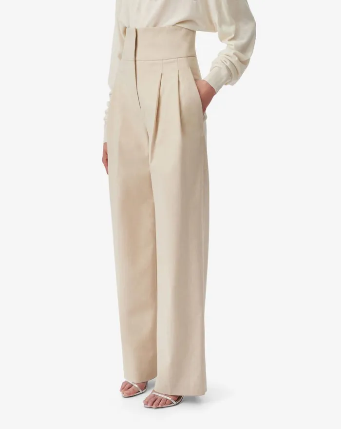 IRO REINI TAILORED PANTS Sand Women Trousers