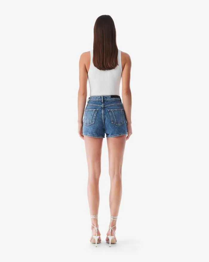 IRO SARAHI CROPPED DENIM SHORTS Mid Blue Women Shorts and Skirts