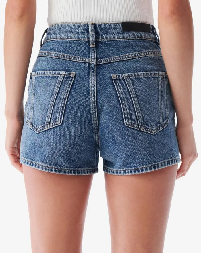 IRO SARAHI CROPPED DENIM SHORTS Mid Blue Women Shorts and Skirts