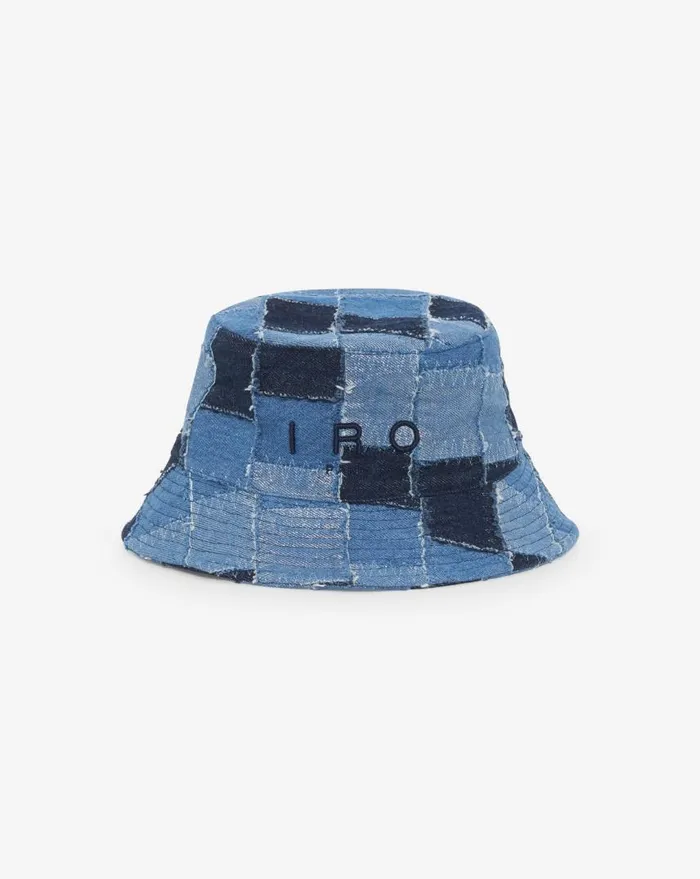 IRO VENETO PATCHWORK DENIM SUNHAT Patchwork Denim Women Hats