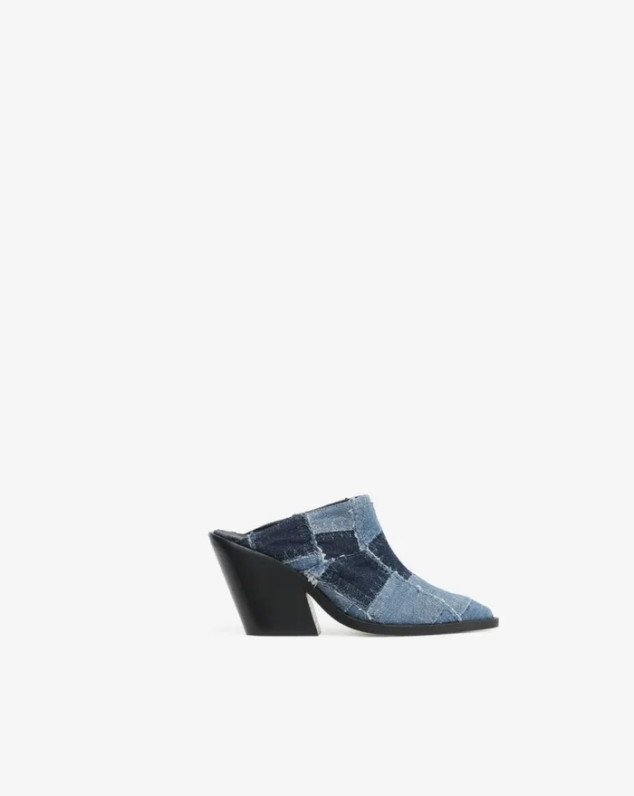 IRO ZOLA PATCHWORK MULES Patchwork Denim Women Sandals