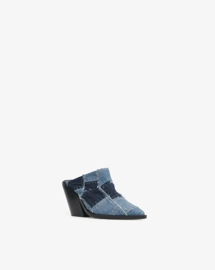 IRO ZOLA PATCHWORK MULES Patchwork Denim Women Sandals