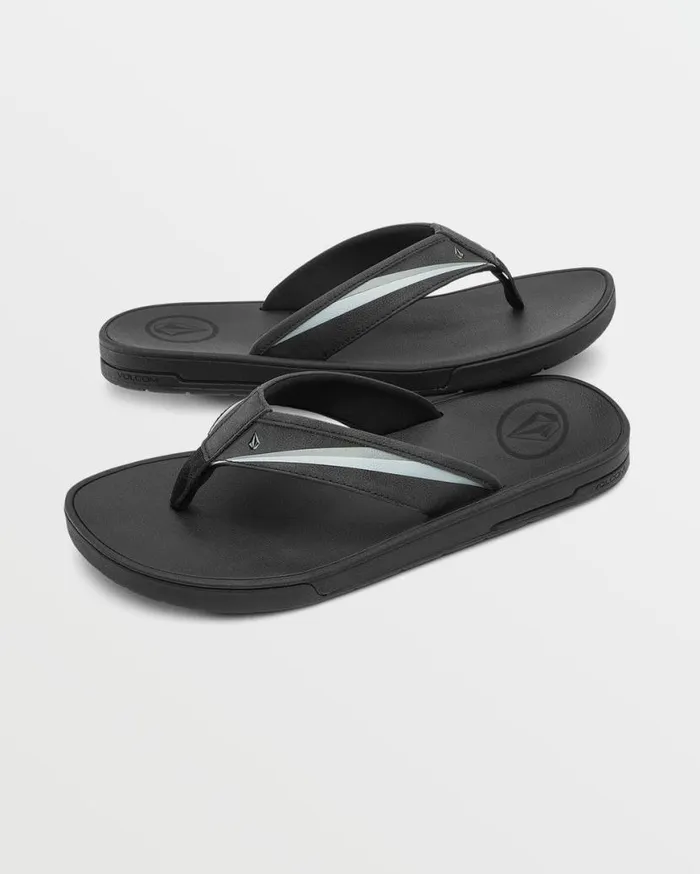 Jack Robinson Sandals 8211 Black Mens Volcom Sandals