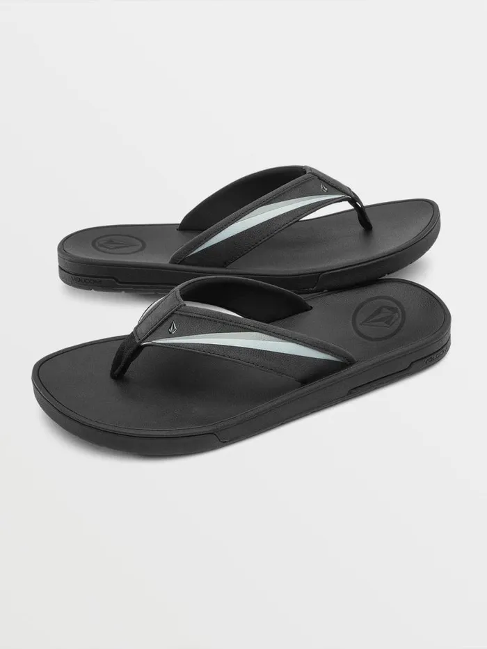 Jack Robinson Sandals 8211 Black Mens Volcom Sandals
