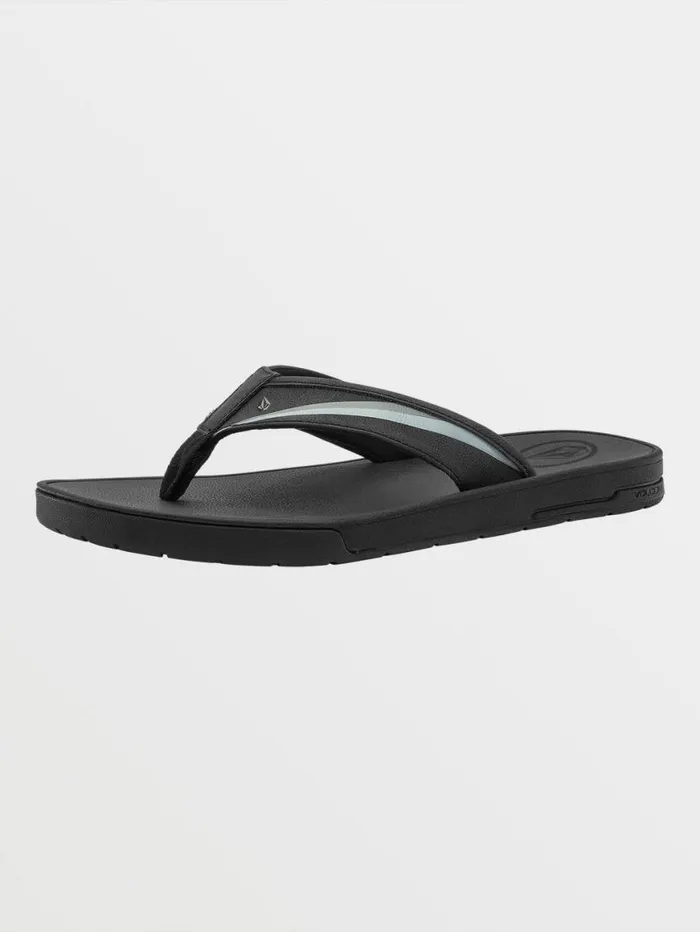 Jack Robinson Sandals 8211 Black Mens Volcom Sandals