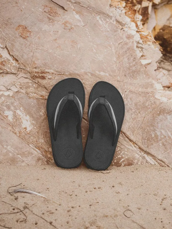 Jack Robinson Sandals 8211 Black Mens Volcom Sandals