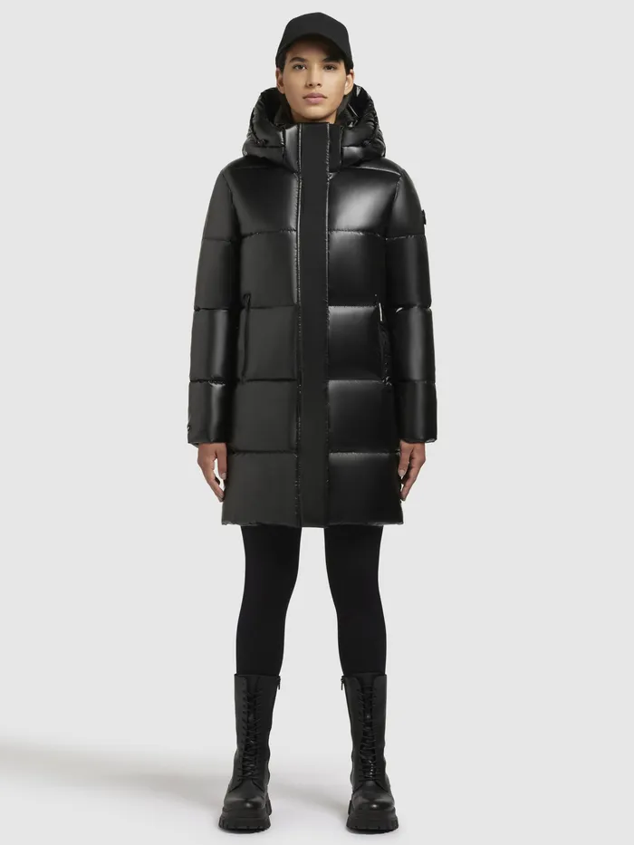 Jacke HAYA SHINY Schwarz Women Quilted Jackets KHUJO