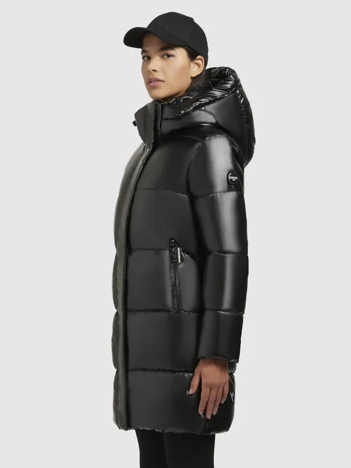 Jacke HAYA SHINY Schwarz Women Quilted Jackets KHUJO