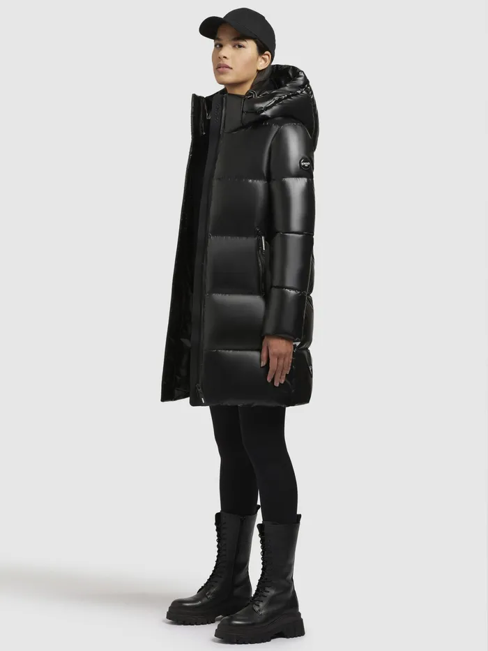 Jacke HAYA SHINY Schwarz Women Quilted Jackets KHUJO