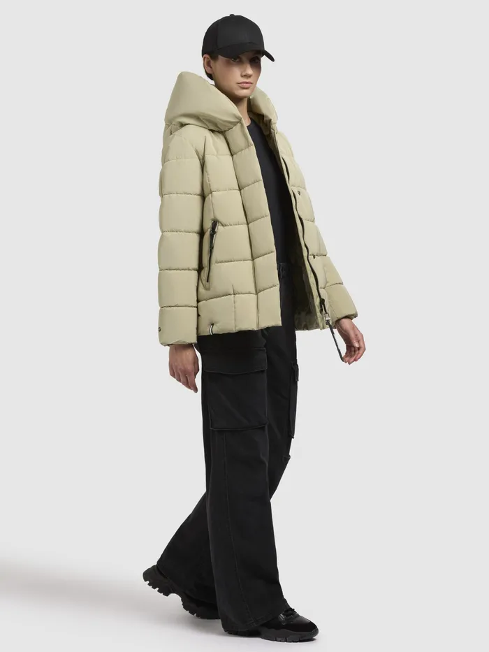 Jacke Jacke CAMEA Oliv Oliv Short Jackets KHUJO Women