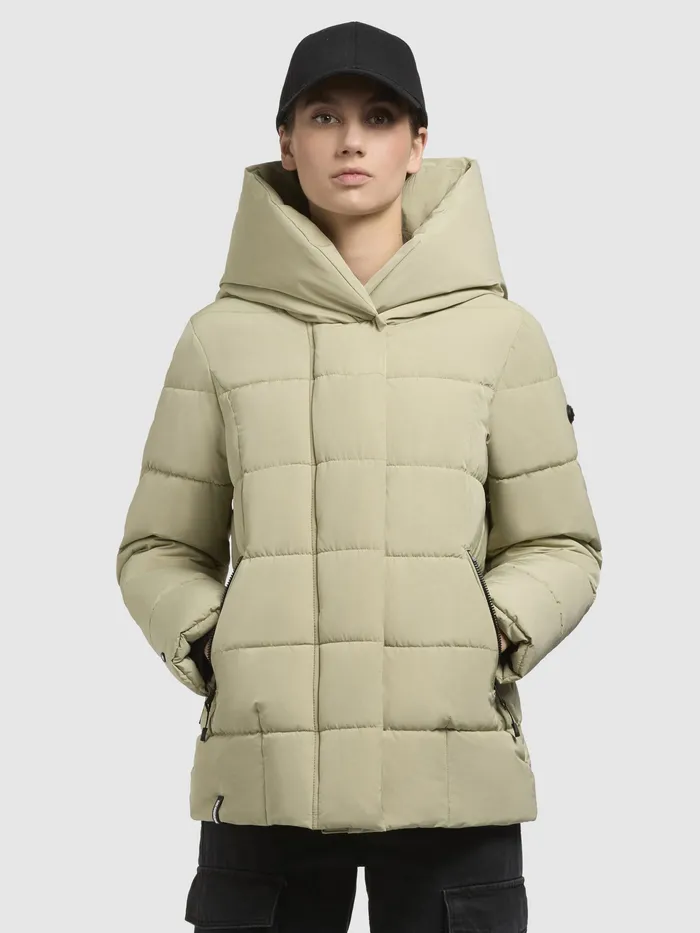 Jacke Jacke CAMEA Oliv Oliv Short Jackets KHUJO Women