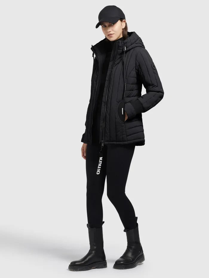 Jacke TWEETY PRIME7 LIGHT Schwarz Schwarz Women Quilted Jackets KHUJO
