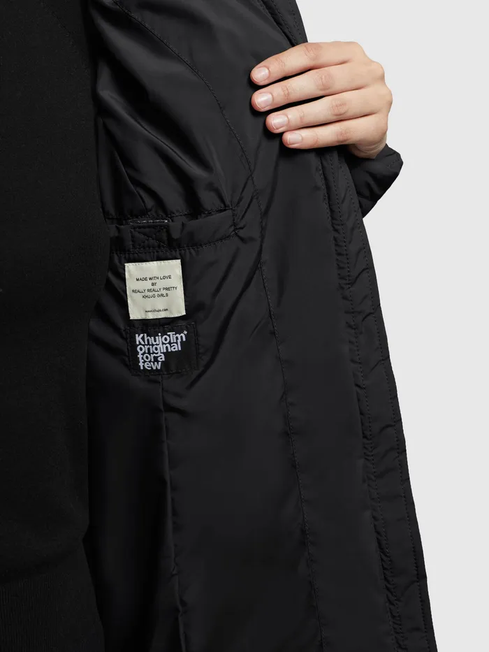 Jacke TWEETY PRIME7 LIGHT Schwarz Schwarz Women Quilted Jackets KHUJO