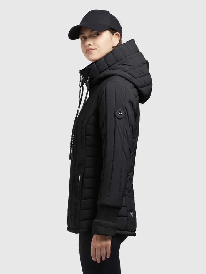Jacke TWEETY PRIME7 LIGHT Schwarz Schwarz Women Quilted Jackets KHUJO