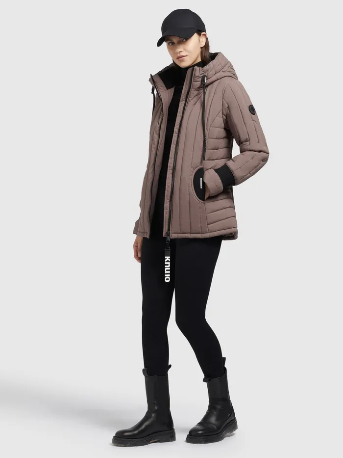 Jacke TWEETY PRIME7 LIGHT Taupe Taupe Women Puffer Jackets KHUJO