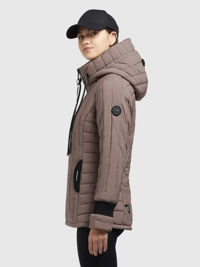 Jacke TWEETY PRIME7 LIGHT Taupe Taupe Women Puffer Jackets KHUJO