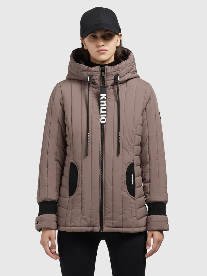 Jacke TWEETY PRIME7 LIGHT Taupe Taupe Women Puffer Jackets KHUJO