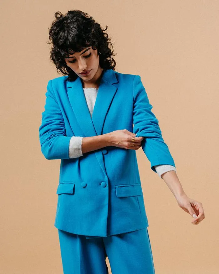 JACKET BLEU MAZARINE Shop Grace and Mila Blazers