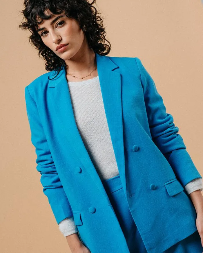 JACKET BLEU MAZARINE Shop Grace and Mila Blazers