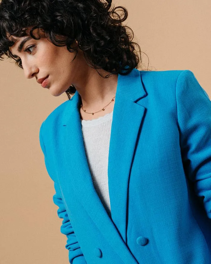 JACKET BLEU MAZARINE Shop Grace and Mila Blazers