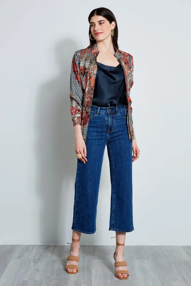 Jackets and Blazers Women Elie Tahari Paisley Cargo Jacket MULTI