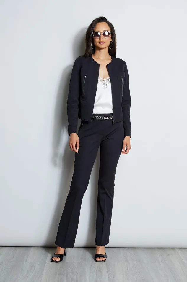 Jackets and Blazers Women Elie Tahari Stretch Twill Jacket BLACK