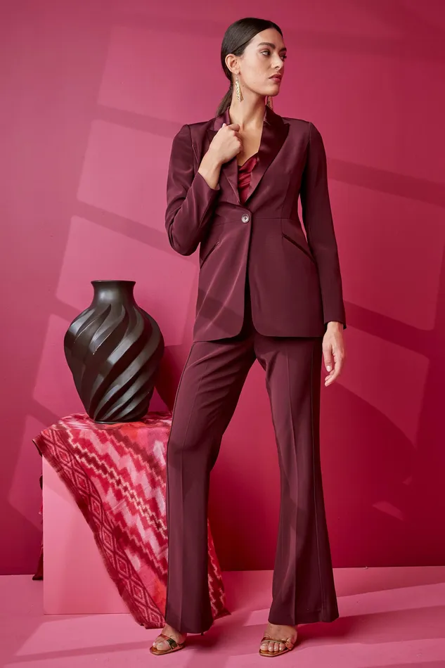 Jackets and Blazers Women Elie Tahari Tuxedo Blazer CORDOVAN