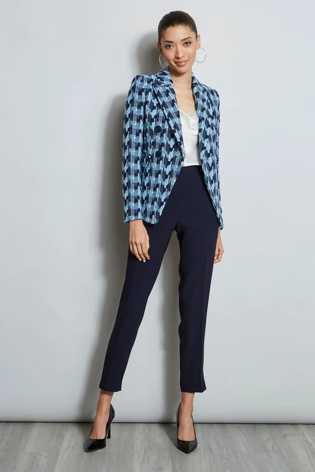 Jackets and Blazers Women Elie Tahari Twisted Tweed Blazer NAVY MULTI
