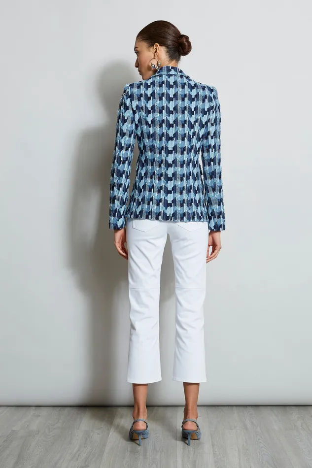 Jackets and Blazers Women Elie Tahari Twisted Tweed Blazer NAVY MULTI