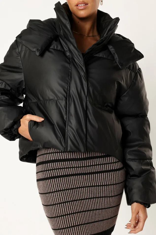 Jackets and Coats Petal and Pup Women Tania Puffer Jacket Black