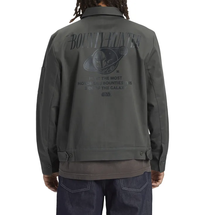 Jackets DC Shoes Men Star Wars DC Mando Bounty Hunter Workwear Jacket dark shadow