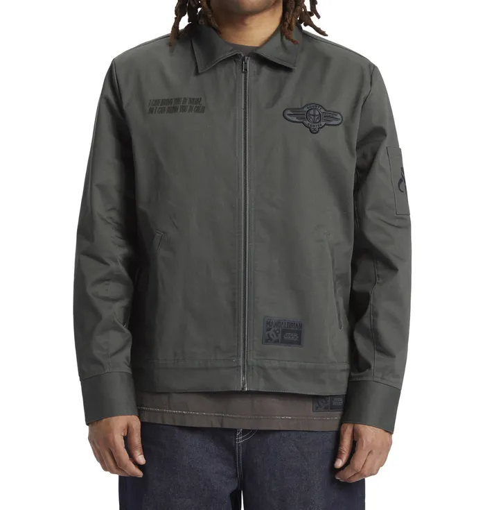 Jackets DC Shoes Men Star Wars DC Mando Bounty Hunter Workwear Jacket dark shadow