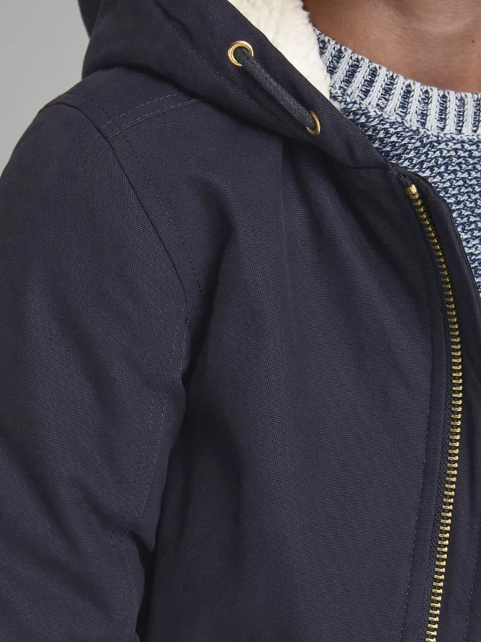 Jackets JACK and JONES Junior BOYS HOODED JACKET Blue Dark Navy