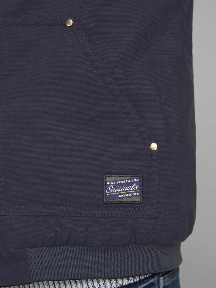 Jackets JACK and JONES Junior BOYS HOODED JACKET Blue Dark Navy