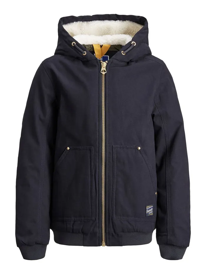 Jackets JACK and JONES Junior BOYS HOODED JACKET Blue Dark Navy