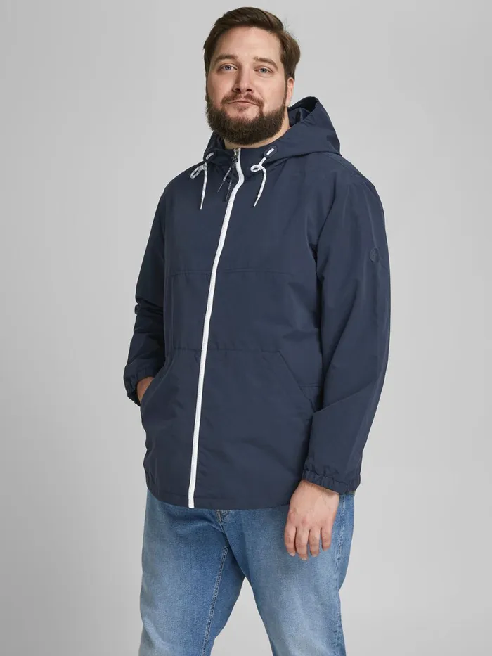Jackets JACK and JONES Mens CASUAL PLUS SIZE JACKET Blue Navy Blazer