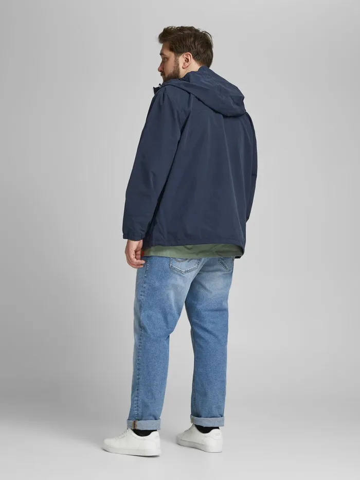 Jackets JACK and JONES Mens CASUAL PLUS SIZE JACKET Blue Navy Blazer