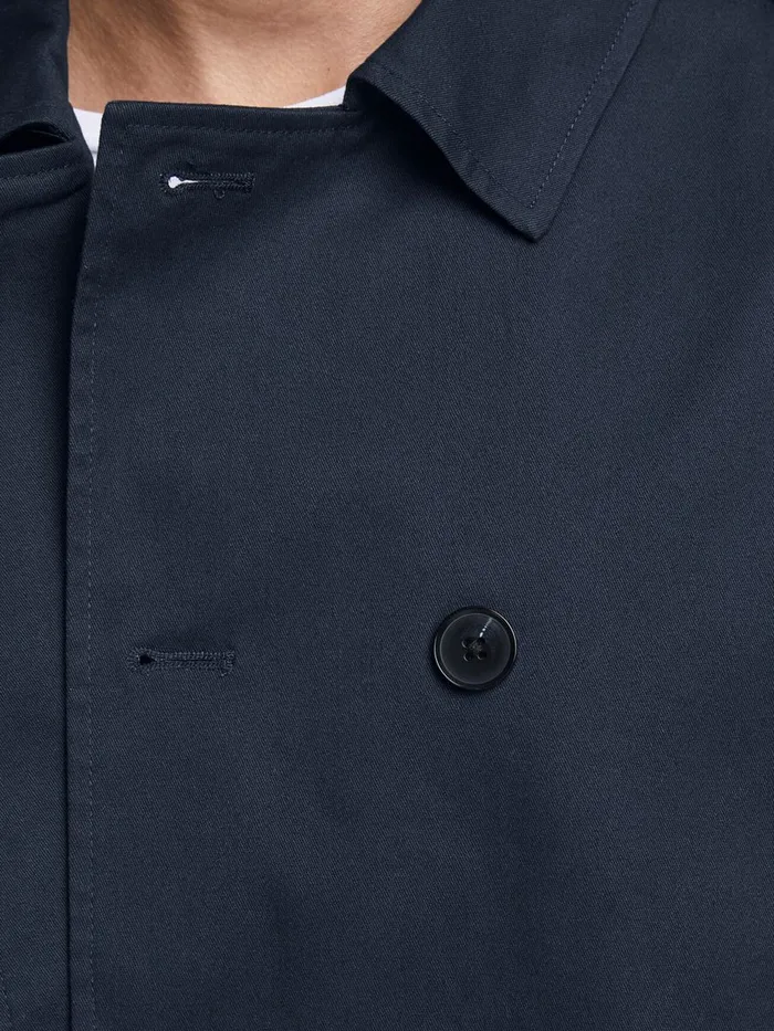 Jackets JACK and JONES Mens DOUBLE BREASTED TRENCHCOAT Blue Navy Blazer