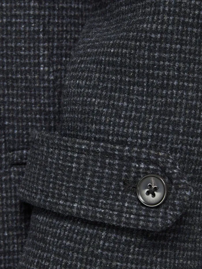 Jackets JACK and JONES Mens RECYCLED WOOL COAT Grey Dark Grey Melange