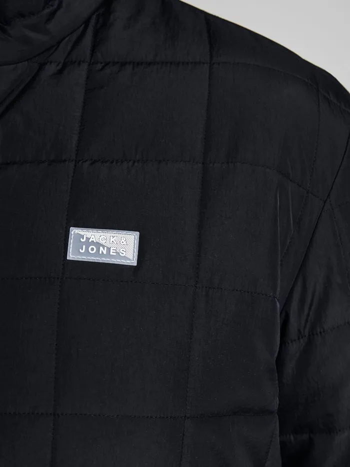 Jackets JACK and JONES Mens TWIST QUILTED PLUS SIZE JACKET Blue Black