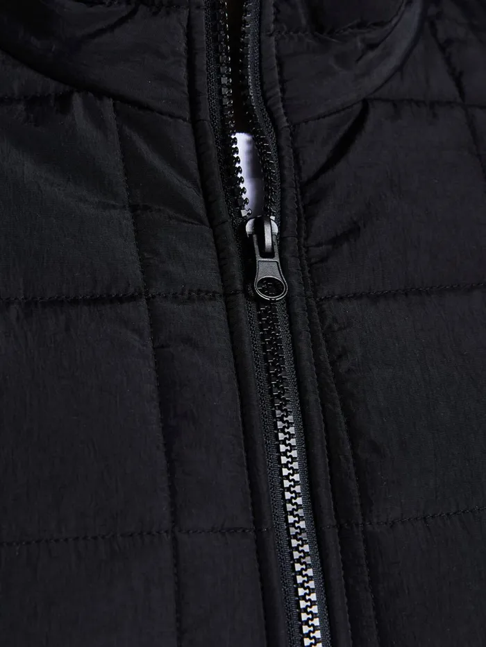 Jackets JACK and JONES Mens TWIST QUILTED PLUS SIZE JACKET Blue Black