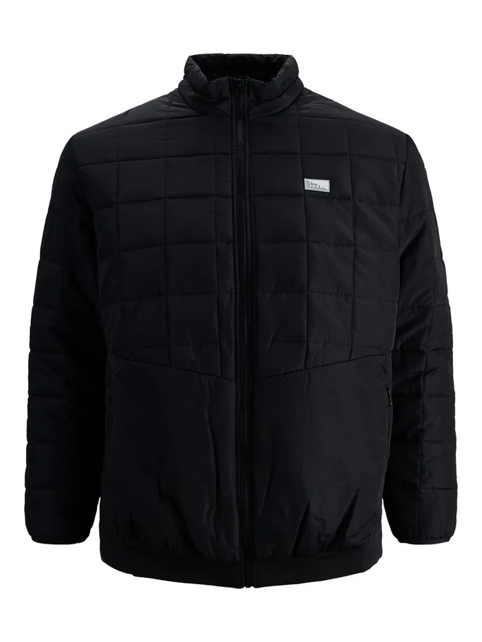 Jackets JACK and JONES Mens TWIST QUILTED PLUS SIZE JACKET Blue Black